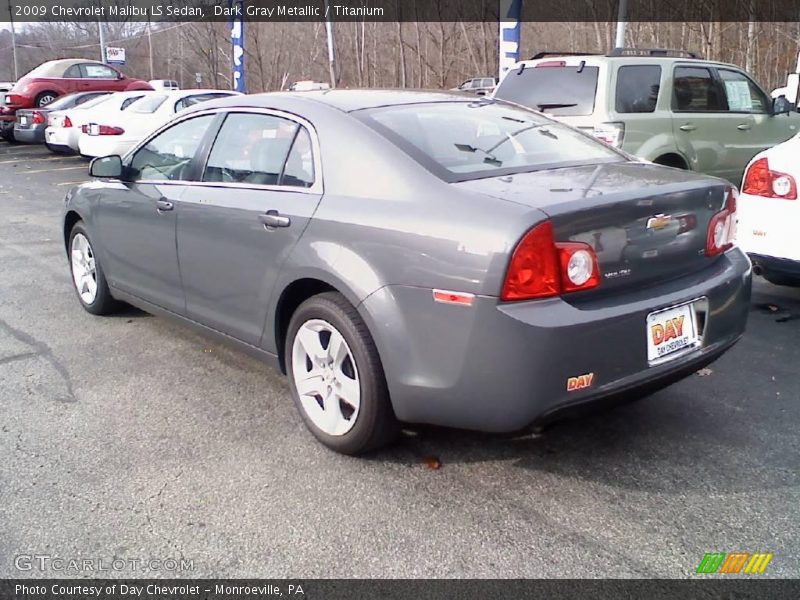 Dark Gray Metallic / Titanium 2009 Chevrolet Malibu LS Sedan