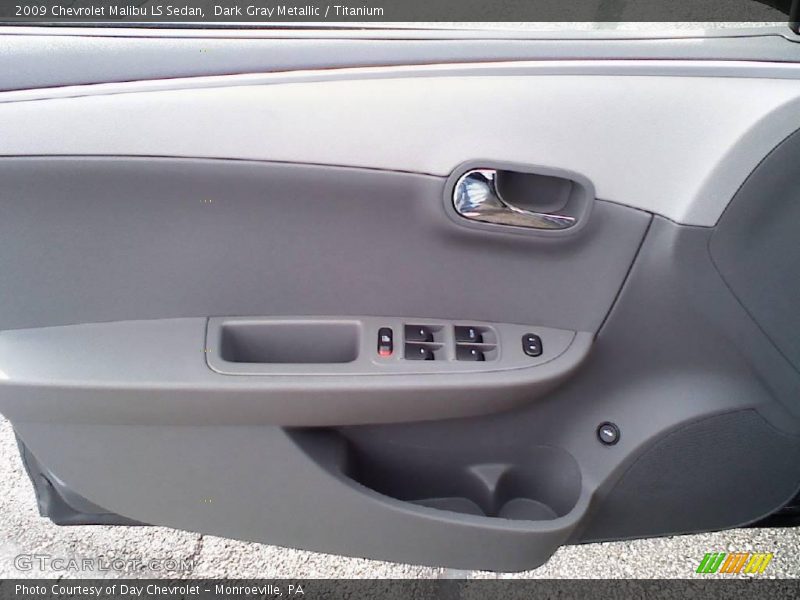 Dark Gray Metallic / Titanium 2009 Chevrolet Malibu LS Sedan