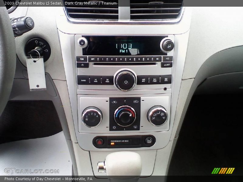 Dark Gray Metallic / Titanium 2009 Chevrolet Malibu LS Sedan