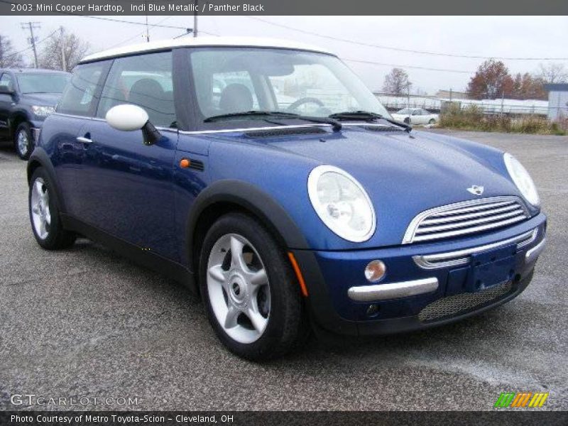 Indi Blue Metallic / Panther Black 2003 Mini Cooper Hardtop