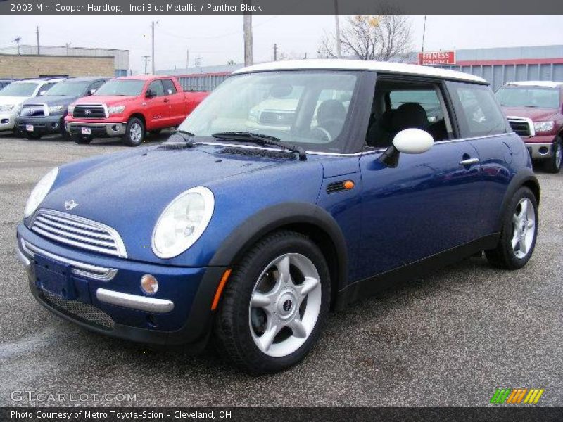 Indi Blue Metallic / Panther Black 2003 Mini Cooper Hardtop