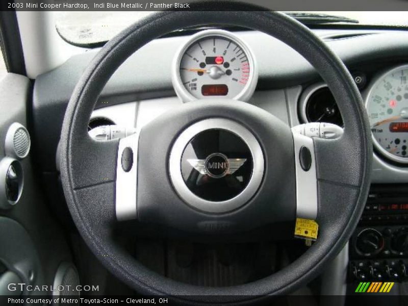 Indi Blue Metallic / Panther Black 2003 Mini Cooper Hardtop