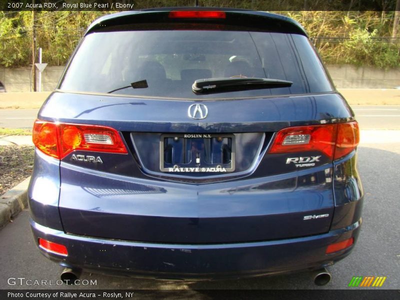 Royal Blue Pearl / Ebony 2007 Acura RDX