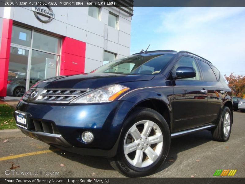 Midnight Blue Pearl / Cafe Latte 2006 Nissan Murano SL AWD