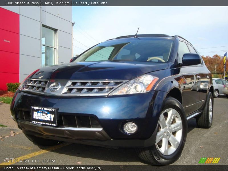 Midnight Blue Pearl / Cafe Latte 2006 Nissan Murano SL AWD