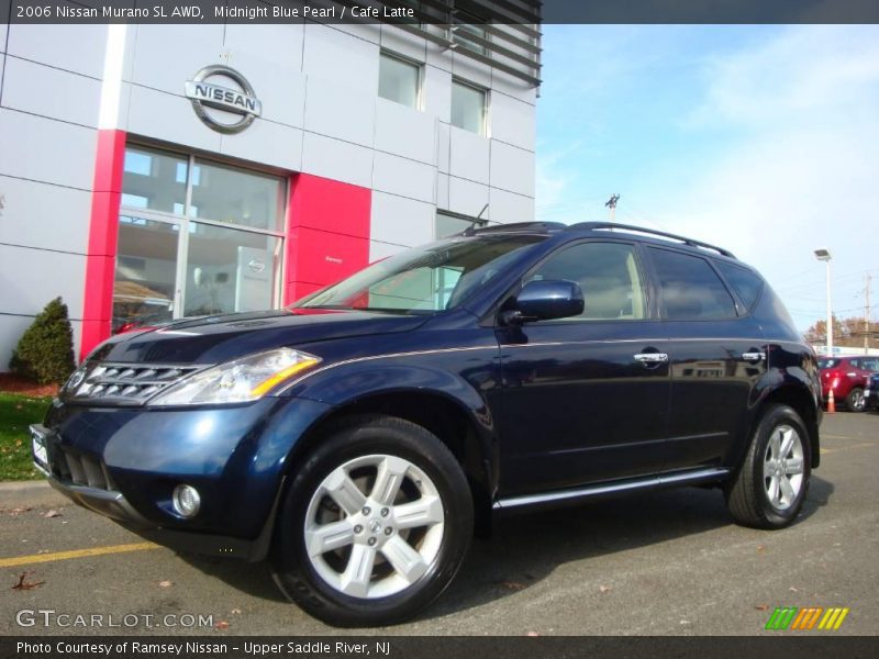 Midnight Blue Pearl / Cafe Latte 2006 Nissan Murano SL AWD