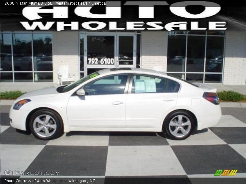 Winter Frost Pearl / Charcoal 2008 Nissan Altima 3.5 SE