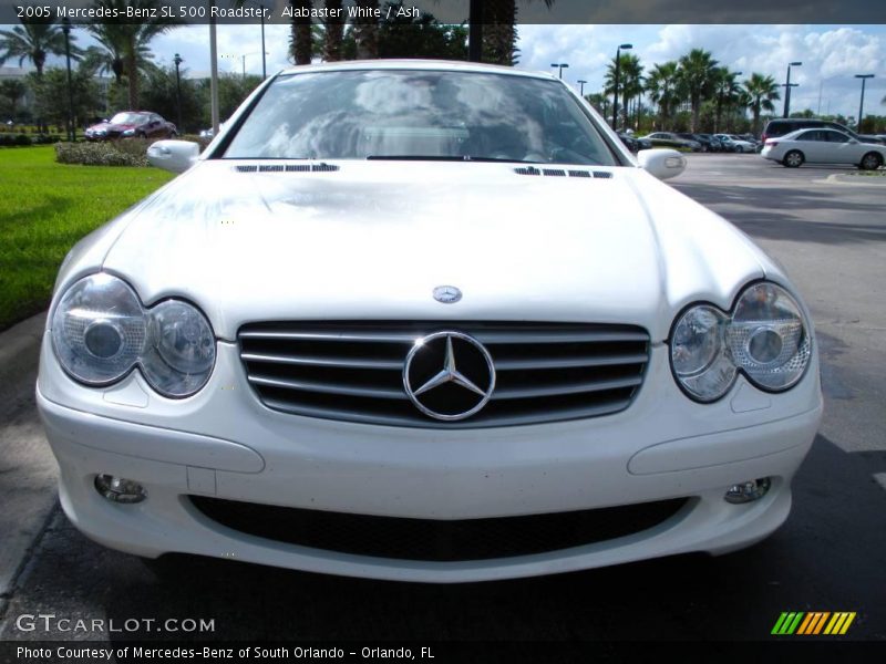 Alabaster White / Ash 2005 Mercedes-Benz SL 500 Roadster