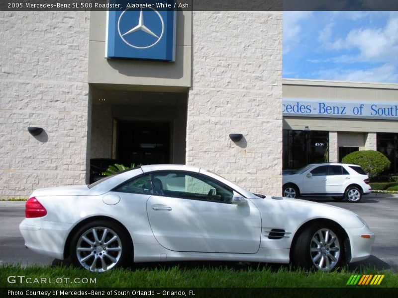 Alabaster White / Ash 2005 Mercedes-Benz SL 500 Roadster
