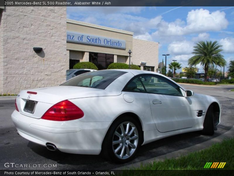 Alabaster White / Ash 2005 Mercedes-Benz SL 500 Roadster