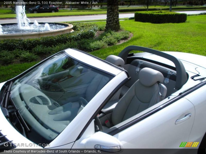 Alabaster White / Ash 2005 Mercedes-Benz SL 500 Roadster