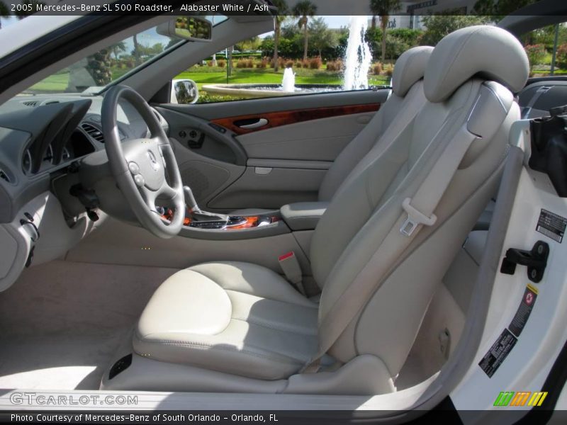 Alabaster White / Ash 2005 Mercedes-Benz SL 500 Roadster