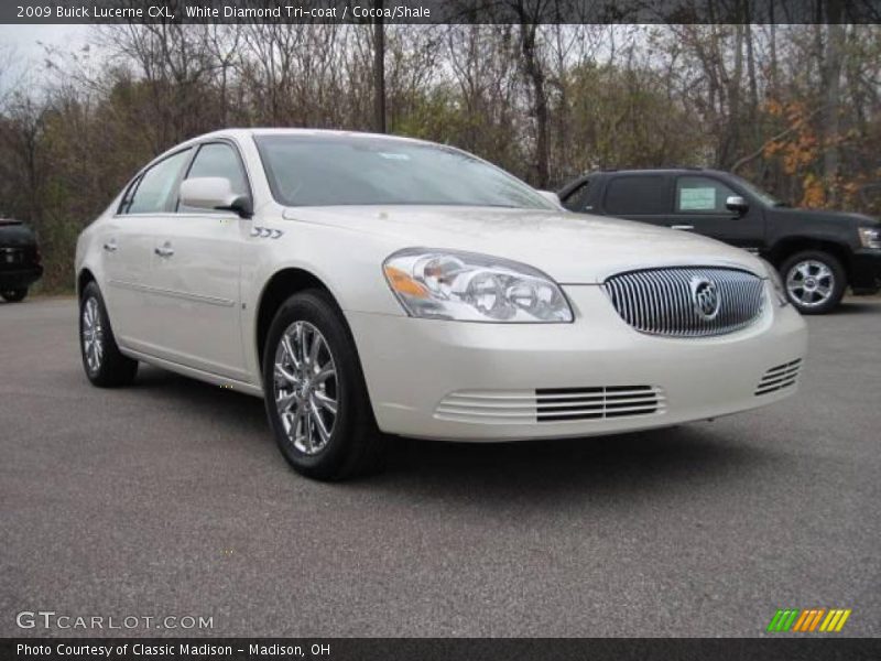 White Diamond Tri-coat / Cocoa/Shale 2009 Buick Lucerne CXL