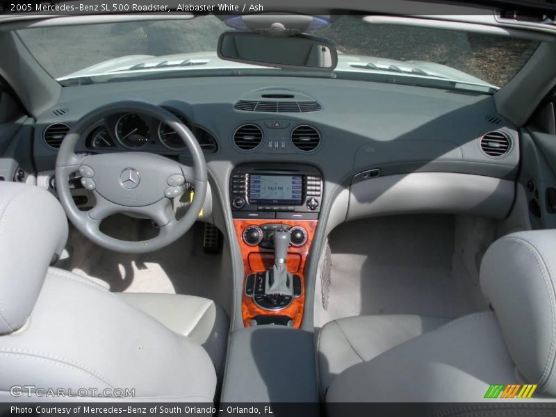 Alabaster White / Ash 2005 Mercedes-Benz SL 500 Roadster