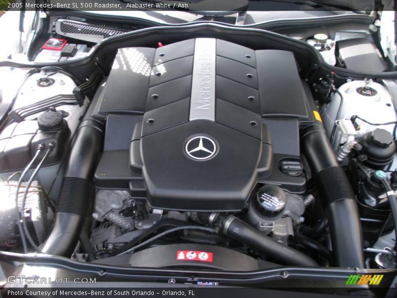 Alabaster White / Ash 2005 Mercedes-Benz SL 500 Roadster