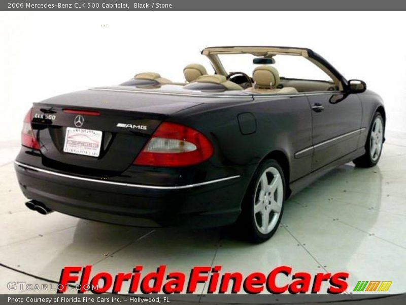 Black / Stone 2006 Mercedes-Benz CLK 500 Cabriolet