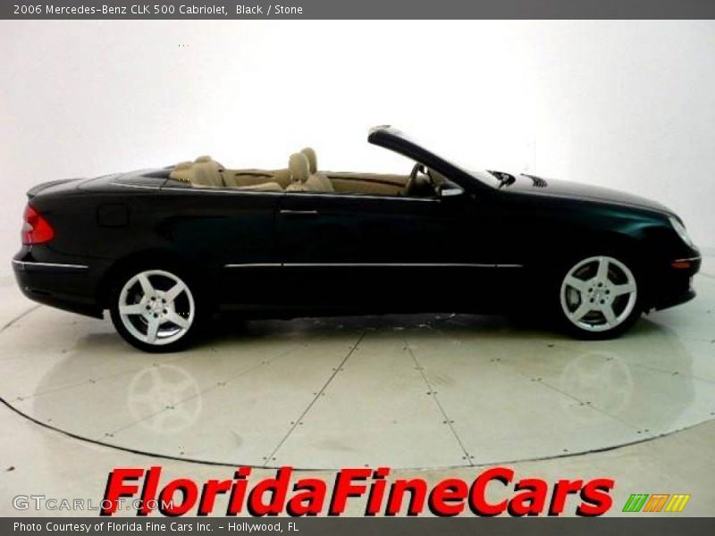 Black / Stone 2006 Mercedes-Benz CLK 500 Cabriolet