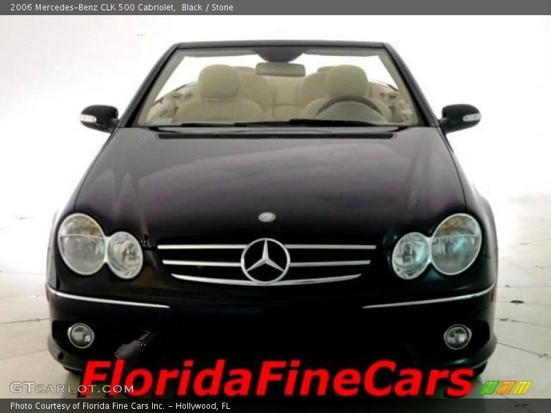 Black / Stone 2006 Mercedes-Benz CLK 500 Cabriolet