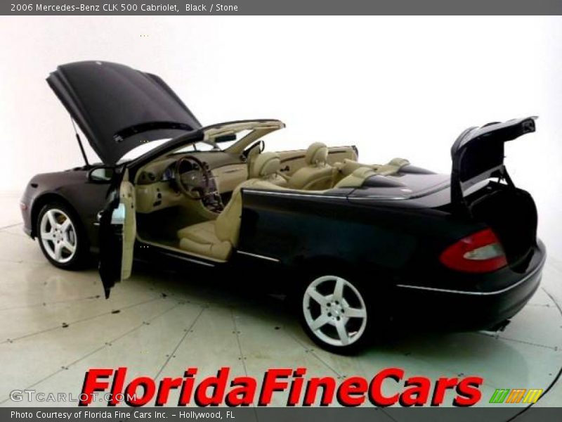 Black / Stone 2006 Mercedes-Benz CLK 500 Cabriolet