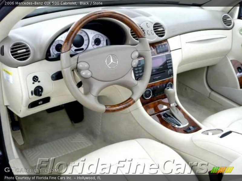 Black / Stone 2006 Mercedes-Benz CLK 500 Cabriolet