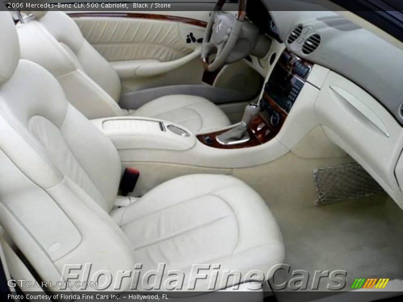 Black / Stone 2006 Mercedes-Benz CLK 500 Cabriolet