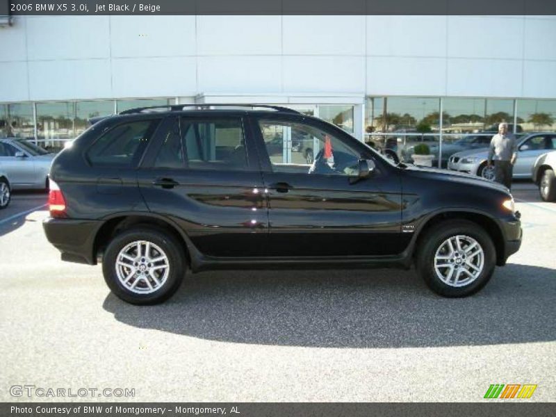 Jet Black / Beige 2006 BMW X5 3.0i
