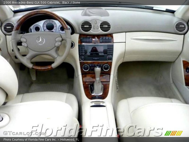 Black / Stone 2006 Mercedes-Benz CLK 500 Cabriolet
