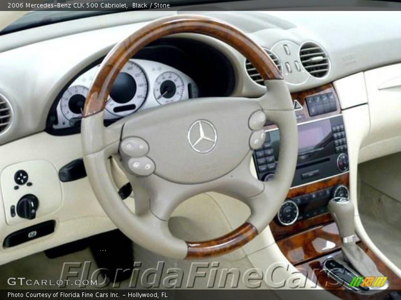 Black / Stone 2006 Mercedes-Benz CLK 500 Cabriolet