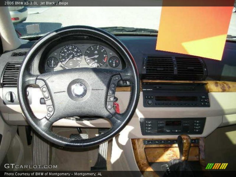Jet Black / Beige 2006 BMW X5 3.0i