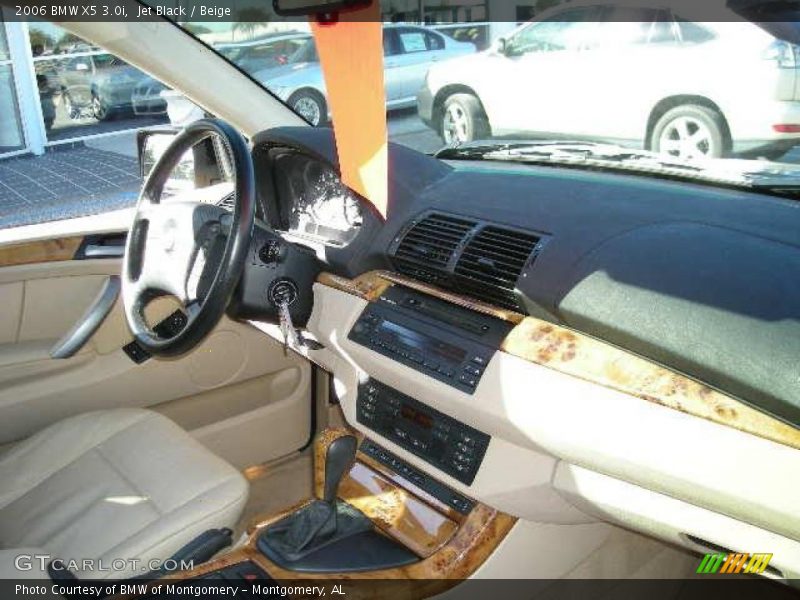 Jet Black / Beige 2006 BMW X5 3.0i