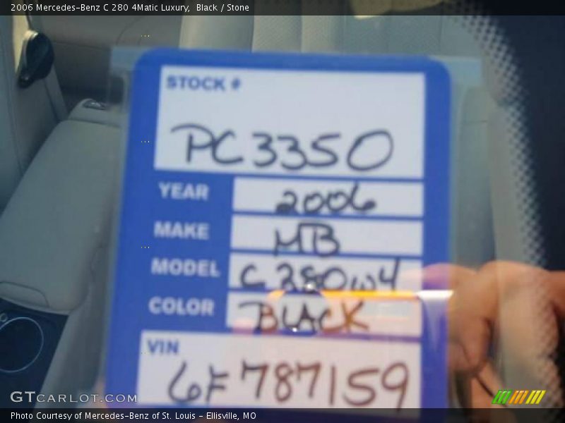 Black / Stone 2006 Mercedes-Benz C 280 4Matic Luxury