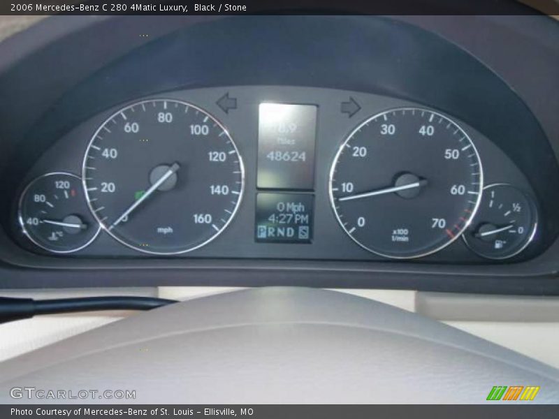 Black / Stone 2006 Mercedes-Benz C 280 4Matic Luxury