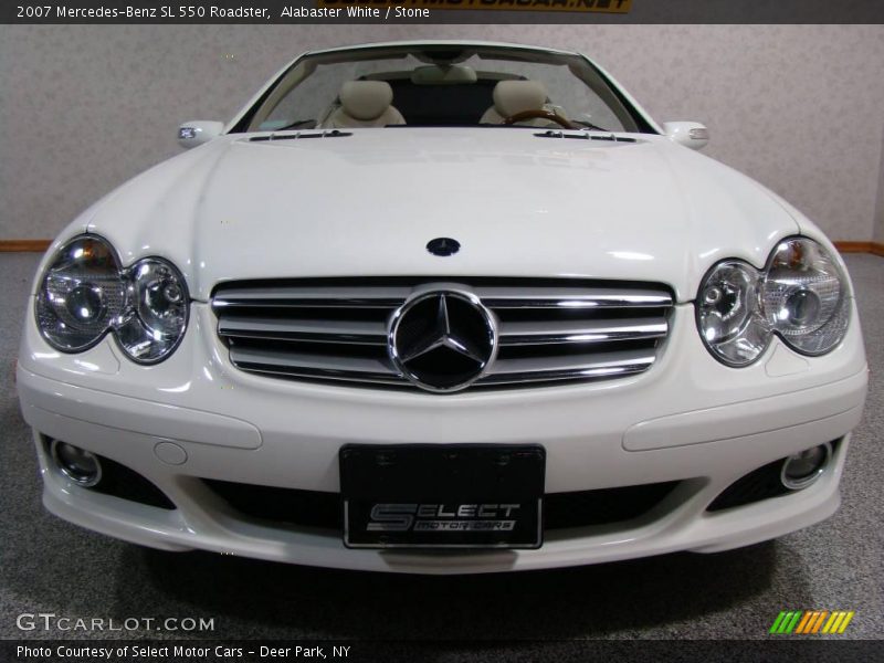Alabaster White / Stone 2007 Mercedes-Benz SL 550 Roadster