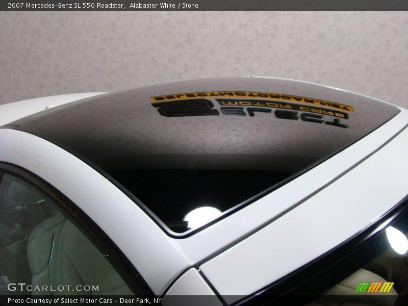 Alabaster White / Stone 2007 Mercedes-Benz SL 550 Roadster