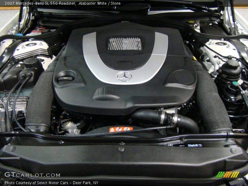 Alabaster White / Stone 2007 Mercedes-Benz SL 550 Roadster