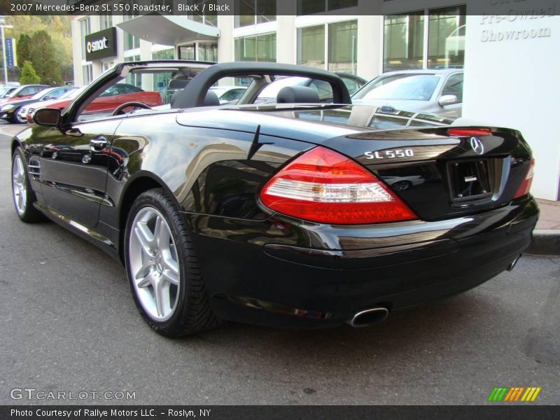 Black / Black 2007 Mercedes-Benz SL 550 Roadster