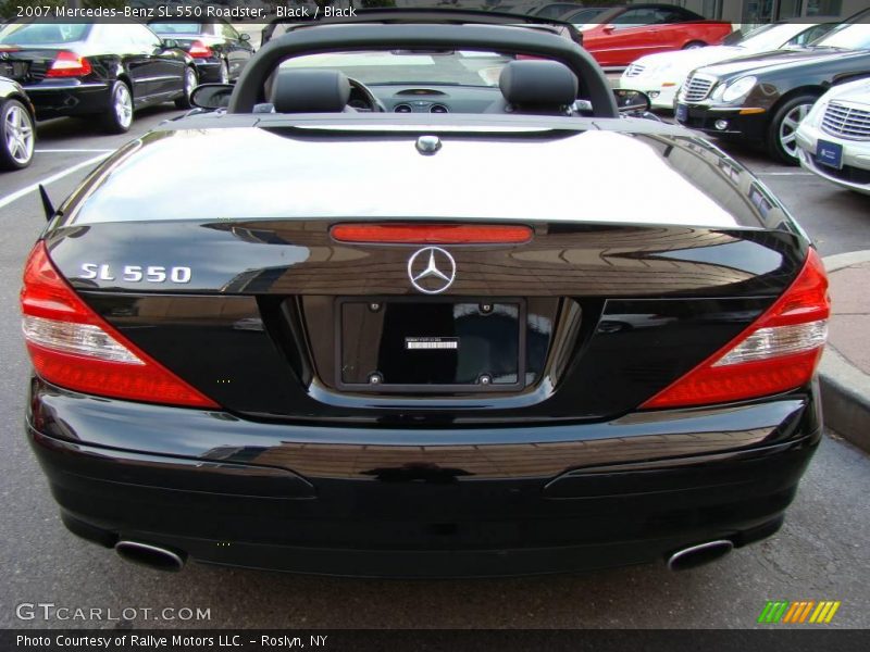 Black / Black 2007 Mercedes-Benz SL 550 Roadster