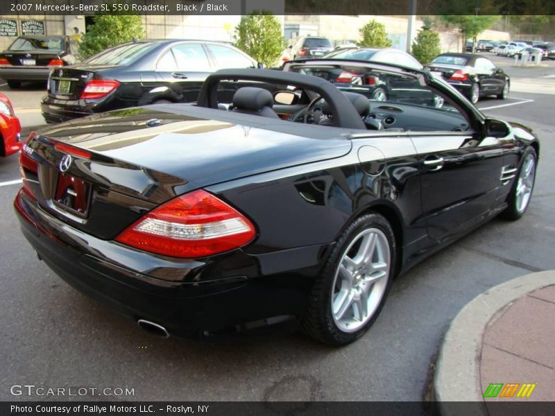 Black / Black 2007 Mercedes-Benz SL 550 Roadster