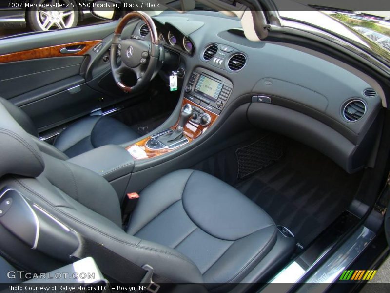 Black / Black 2007 Mercedes-Benz SL 550 Roadster