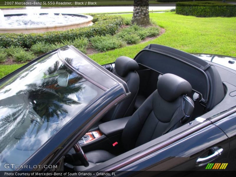 Black / Black 2007 Mercedes-Benz SL 550 Roadster
