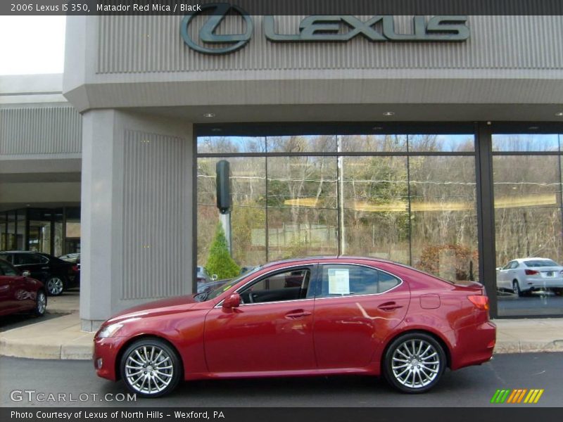 Matador Red Mica / Black 2006 Lexus IS 350