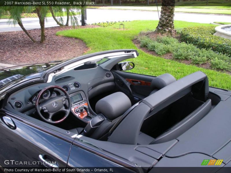 Black / Black 2007 Mercedes-Benz SL 550 Roadster