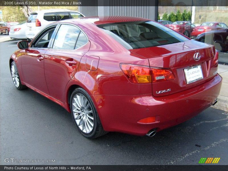 Matador Red Mica / Black 2006 Lexus IS 350