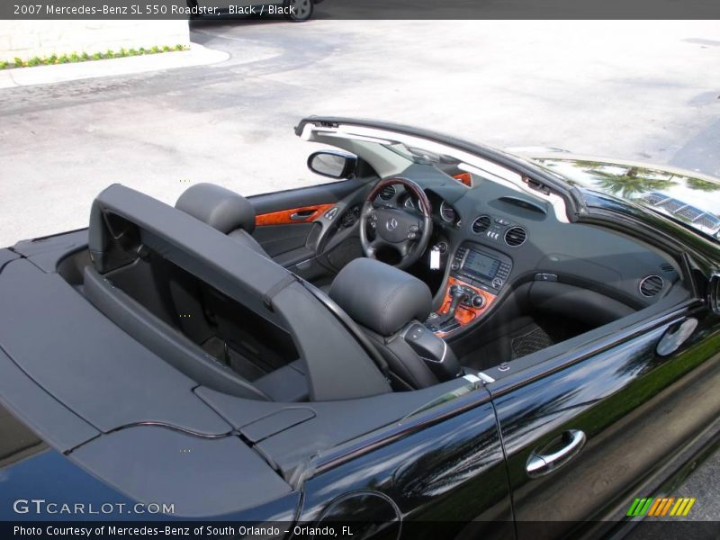Black / Black 2007 Mercedes-Benz SL 550 Roadster