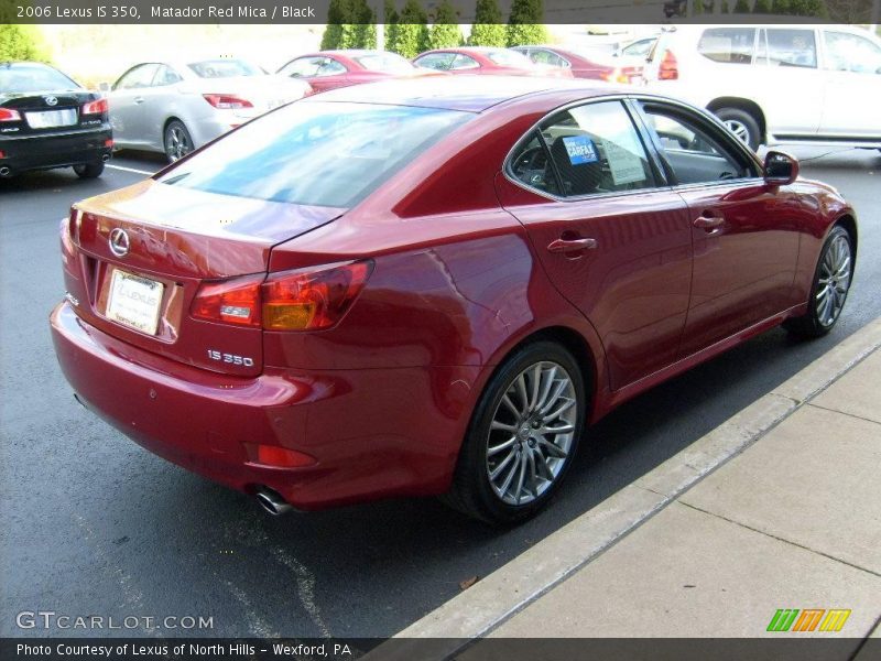 Matador Red Mica / Black 2006 Lexus IS 350