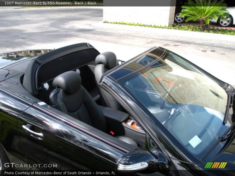 Black / Black 2007 Mercedes-Benz SL 550 Roadster