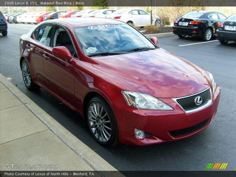 Matador Red Mica / Black 2006 Lexus IS 350