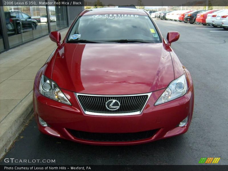 Matador Red Mica / Black 2006 Lexus IS 350