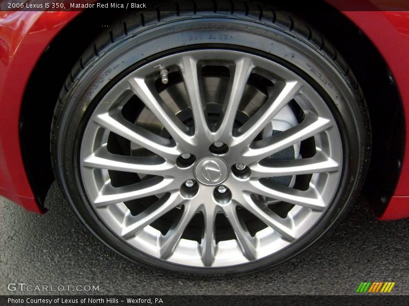 Matador Red Mica / Black 2006 Lexus IS 350