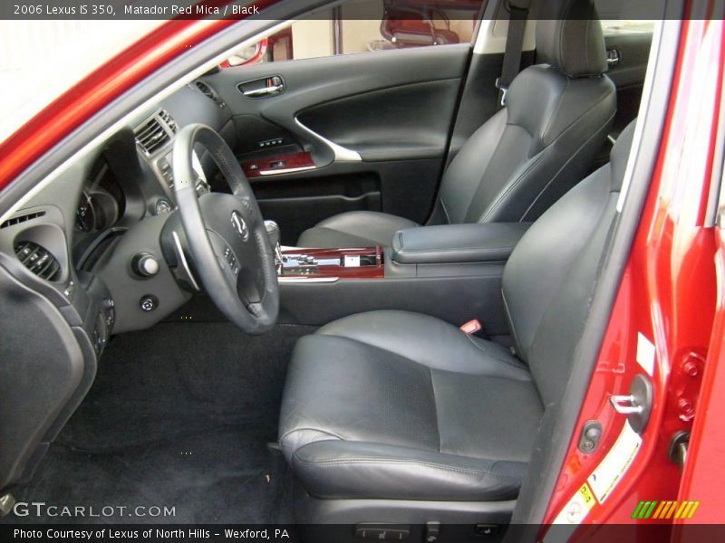 Matador Red Mica / Black 2006 Lexus IS 350